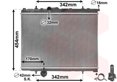 VAN WEZEL Radiators, Motora dzesēšanas sistēma 40002247